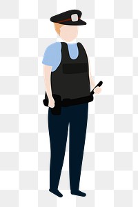 Police officer png clipart, occupation, character illustration