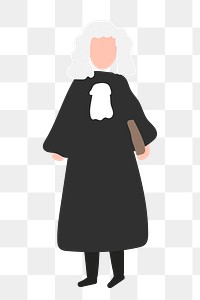 Judge png clipart, supreme court, occupation illustration