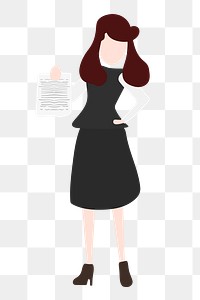 Female lawyer png clipart, job, occupation illustration