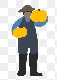 Gardener png clipart, occupation character illustration