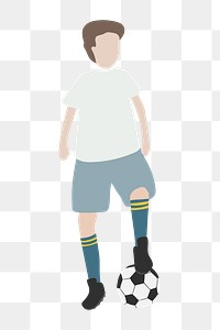 Soccer player png clipart, sportsperson, occupation illustration