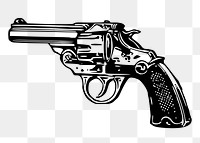 Russian roulette gun png clipart, transparent background. Free public domain CC0 graphic