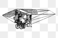 PNG Nemethys flying machine, transportation clipart, transparent background. Free public domain CC0 graphic