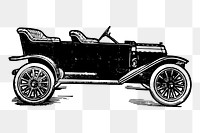 Antique car png sticker vintage illustration, transparent background. Free public domain CC0 image.