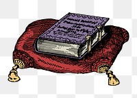 Spell book png sticker witchcraft illustration, transparent background. Free public domain CC0 image.