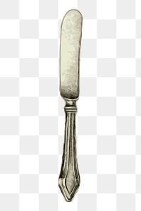 Knife png sticker cutlery illustration, transparent background. Free public domain CC0 image.
