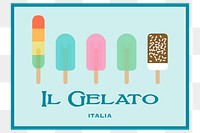 PNG gelato background, food illustration on transparent background. Free public domain CC0 image.