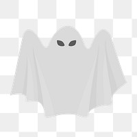 Ghost png sticker, Halloween illustration on transparent background. Free public domain CC0 image.