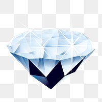 Sparkly diamond png sticker, jewelry illustration on transparent background. Free public domain CC0 image.