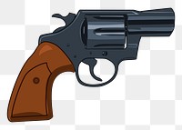 Snub nose gun png sticker illustration, transparent background. Free public domain CC0 image.