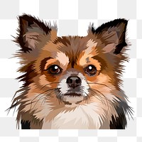 Chihuahua dog png sticker illustration, transparent background. Free public domain CC0 image.