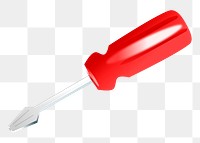 Screwdriver tool png sticker illustration, transparent background. Free public domain CC0 image.