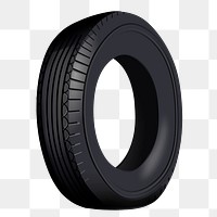 Black rubber tire png sticker illustration, transparent background. Free public domain CC0 image.