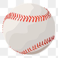 Baseball sports png sticker illustration, transparent background. Free public domain CC0 image.