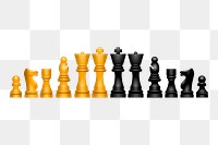 Chess pieces png sticker illustration, transparent background. Free public domain CC0 image.