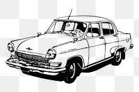 Vintage car png sticker vehicle illustration, transparent background. Free public domain CC0 image.