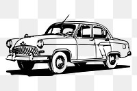 Vintage car png sticker vehicle illustration, transparent background. Free public domain CC0 image.