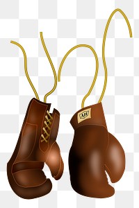 Boxing gloves png sticker, transparent background. Free public domain CC0 image.