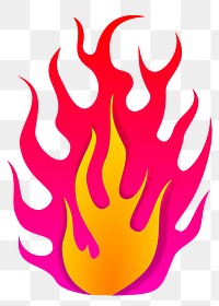 Pink flame png sticker, transparent background. Free public domain CC0 image.