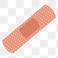 Band aid png sticker, transparent background. Free public domain CC0 image.