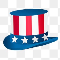 PNG 4th of July hat sticker, transparent background. Free public domain CC0 image.
