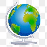 Globe png sticker, transparent background. Free public domain CC0 image.