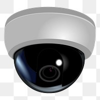 Security camera png sticker, transparent background. Free public domain CC0 image.