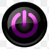 On power button png sticker, transparent background. Free public domain CC0 image.