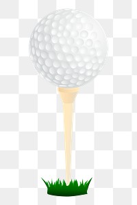 Golf ball png sticker clipart, transparent background. Free public domain CC0 image.