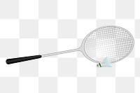 Badminton sports png sticker clipart, transparent background. Free public domain CC0 image.