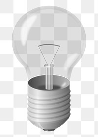 Light bulb png sticker, transparent background. Free public domain CC0 image.