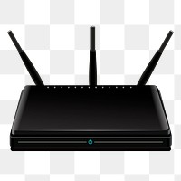 Wireless router png sticker, transparent background. Free public domain CC0 image.