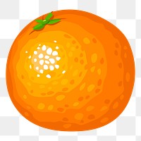 Tangerine png sticker fruit illustration, transparent background. Free public domain CC0 image.