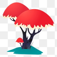 Fantasy tree png sticker plant illustration, transparent background. Free public domain CC0 image.