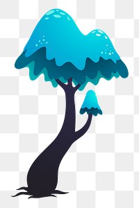 Fantasy tree png sticker plant illustration, transparent background. Free public domain CC0 image.