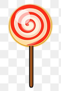 Lollipop png sticker food illustration, transparent background. Free public domain CC0 image.