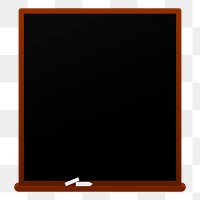 Chalkboard png sticker stationery illustration, transparent background. Free public domain CC0 image.