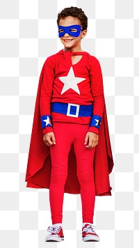 Superhero boy png clipart, children's education, role-play