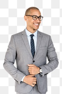 Businessman portrait png sticker, occupation, transparent background