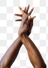 Clasping hands gesture transparent png