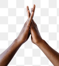Clasping hands gesture transparent png