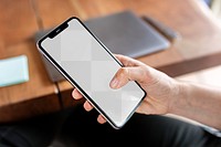 Mobile phone screen png mockup, digital device