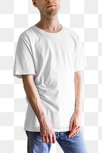 Men's tee mockup png apparel and fashion shoot