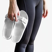 Woman sandal png apparel fashion mockup