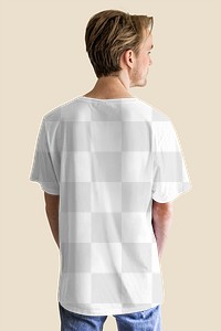 Men's tee mockup png apparel and fashion shoot