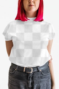 Women's top mockup png street wear style