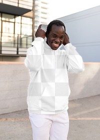 Png menswear hoodie mockup simple fashion apparel
