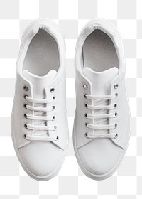 Png white canvas sneaker woman's shoes