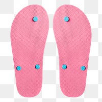 Png pink flip flop sandal bottom