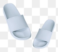 White flip flop png summer beach slippers